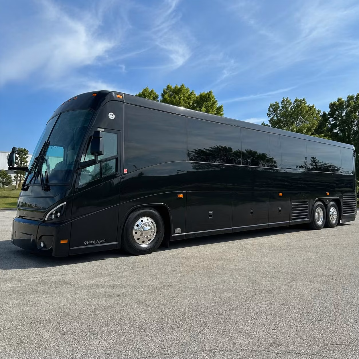 meridian charter bus rental exterior