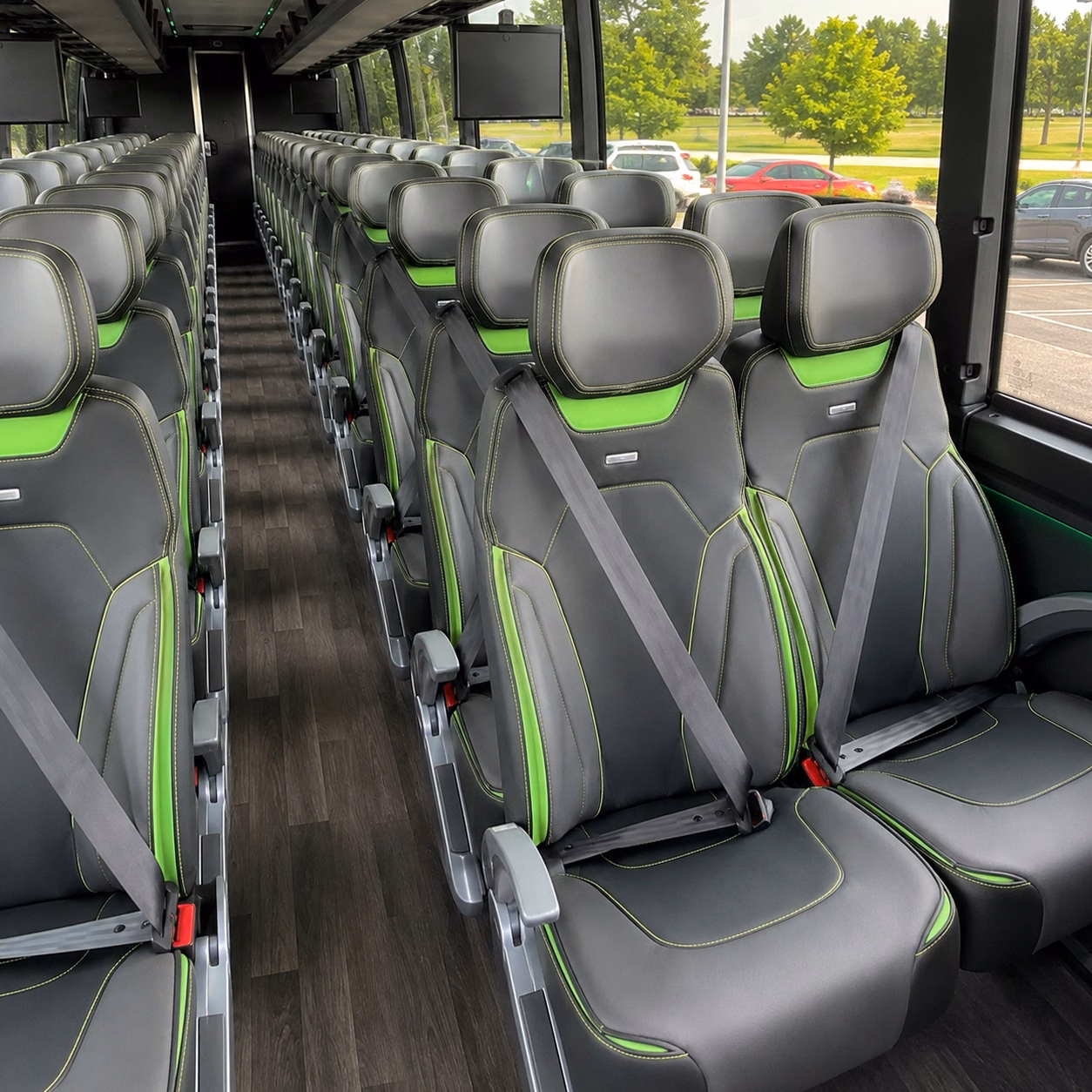 meridian charter bus rental inside