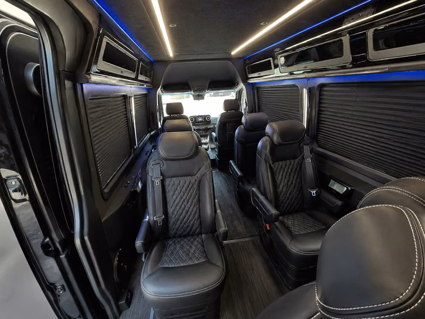 sprinter van with driver inside